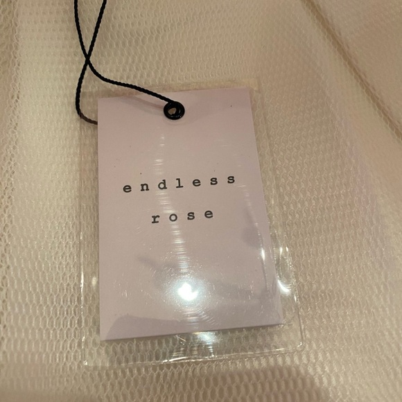 English Rose White A Line Skirt Patterned Lace Lined Size Medium NWT - Picture 4 of 9